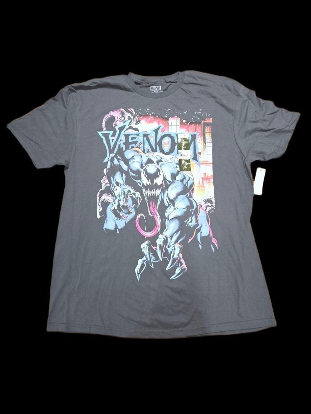 Charcoal Graphic T-Shirt XL City Aflame Design